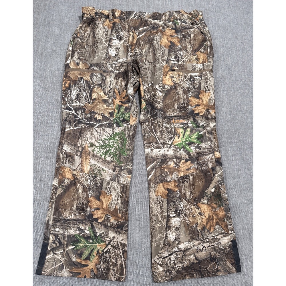 Habit Mens Realtree Edge Camo Hunting Cargo Pants 2XL LP1008 Brown Green‎